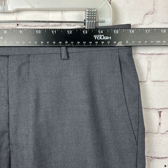 Berragamo Dress Pants Mens 32R Collezione D' Italia Flat Front Work Office Gray - Picture 4 of 9